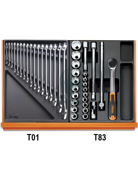Assortimento 197 Utensili In Termoformato Rigido ABS Universali