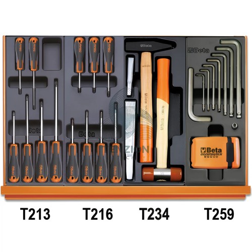 Assortimento 197 Utensili In Termoformato Rigido ABS Universali