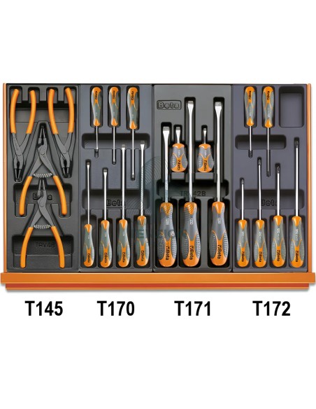 Assortimento 161 Utensili In Termoformato Rigido ABS Universali