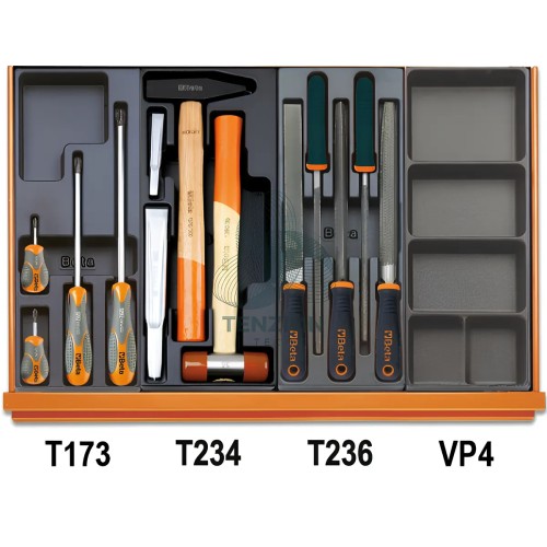 Assortimento 161 Utensili In Termoformato Rigido ABS Universali