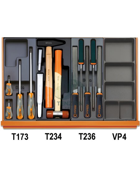 Assortimento 161 Utensili In Termoformato Rigido ABS Universali