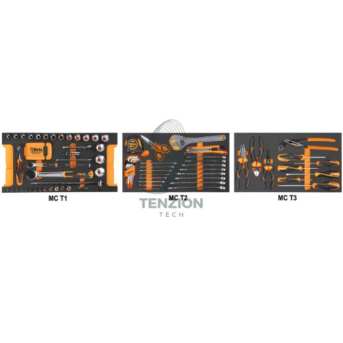 Assortimento 109 Utensili In Vassoio Morbido EVA Per Trolley C14 Universali