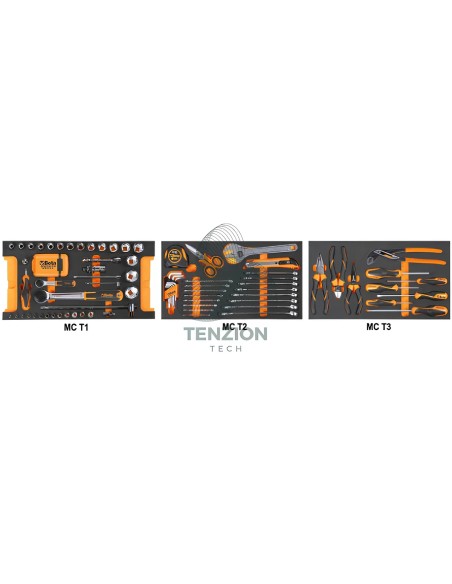 Assortimento 109 Utensili In Vassoio Morbido EVA Per Trolley C14 Universali