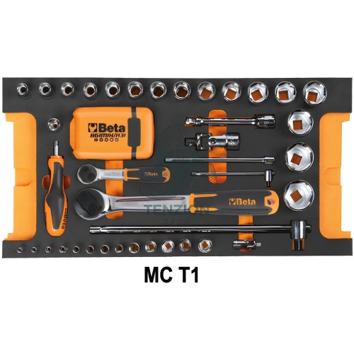 Assortimento 109 Utensili In Vassoio Morbido EVA Per Trolley C14 Universali
