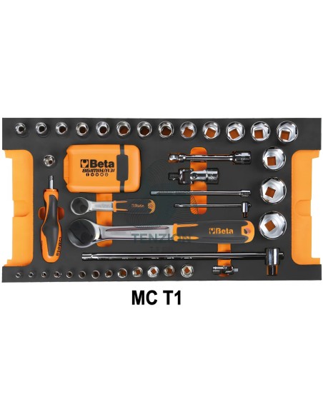 Assortimento 109 Utensili In Vassoio Morbido EVA Per Trolley C14 Universali