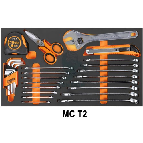 Assortimento 109 Utensili In Vassoio Morbido EVA Per Trolley C14 Universali
