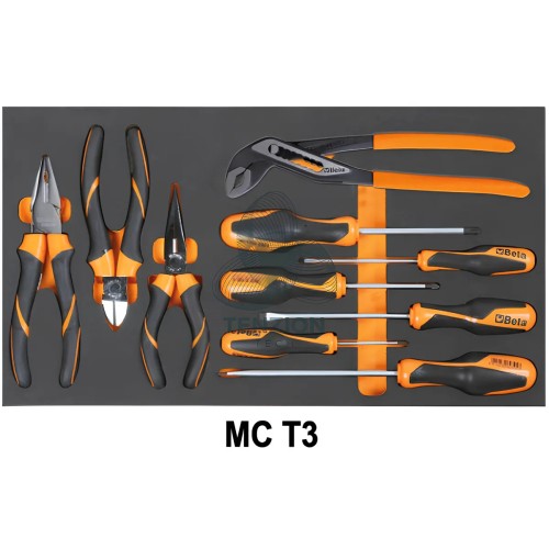 Assortimento 109 Utensili In Vassoio Morbido EVA Per Trolley C14 Universali