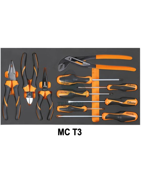 Assortimento 109 Utensili In Vassoio Morbido EVA Per Trolley C14 Universali
