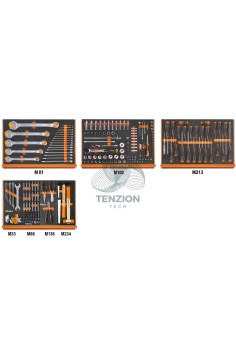 Assortimento 215 Utensili In Vassoio Morbido EVA Universali