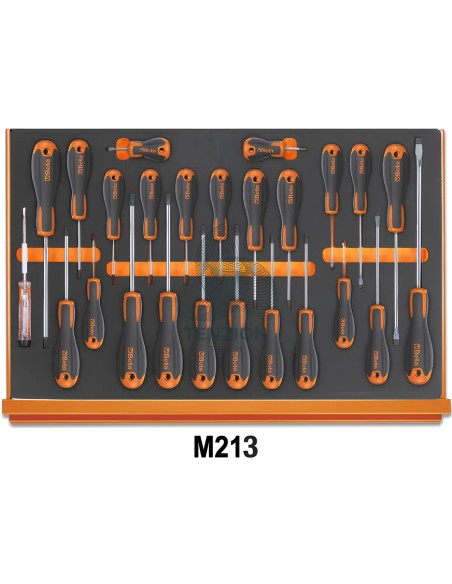 Assortimento 215 Utensili In Vassoio Morbido EVA Universali