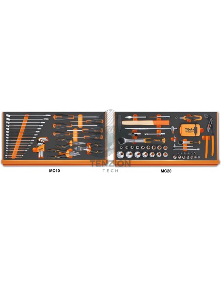 Assortimento 108 Utensili In Vassoio Morbido EVA Universali