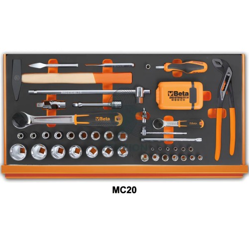 Assortimento 108 Utensili In Vassoio Morbido EVA Universali