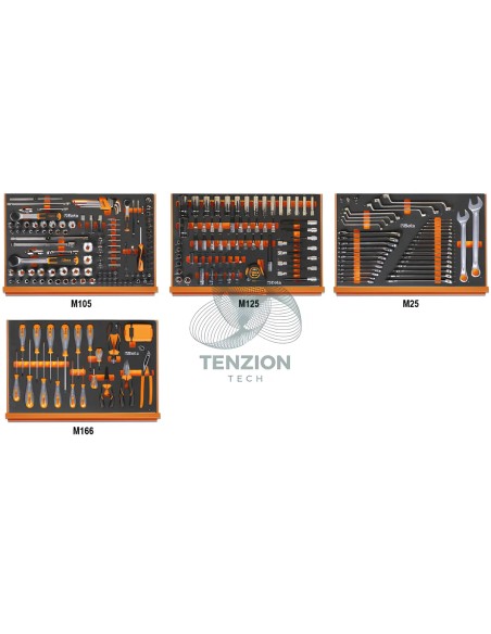 Assortimento 273 Utensili In Vassoio Morbido EVA Autoriparazioni