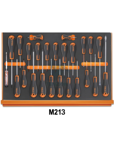 Assortimento 214 Utensili In Vassoio Morbido EVA Universali