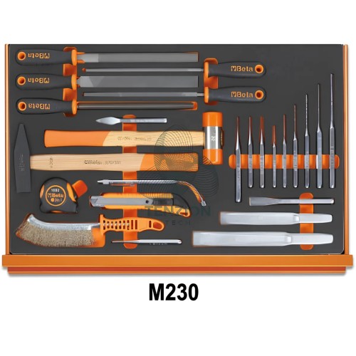 Assortimento 214 Utensili In Vassoio Morbido EVA Universali