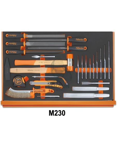 Assortimento 214 Utensili In Vassoio Morbido EVA Universali