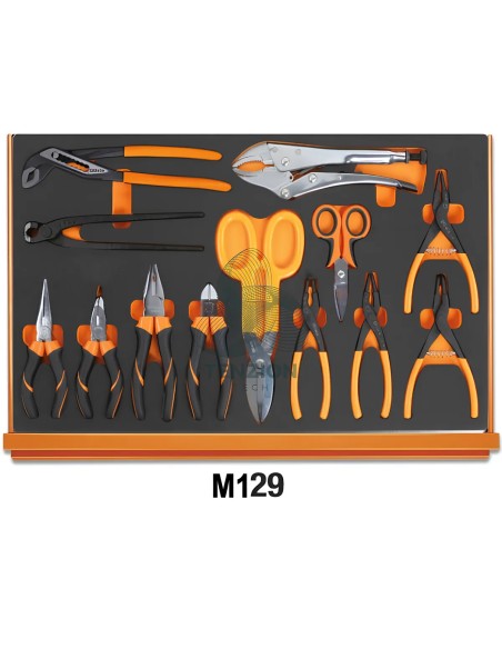 Assortimento 214 Utensili In Vassoio Morbido EVA Universali