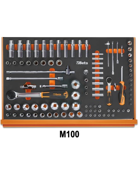 Assortimento 214 Utensili In Vassoio Morbido EVA Universali
