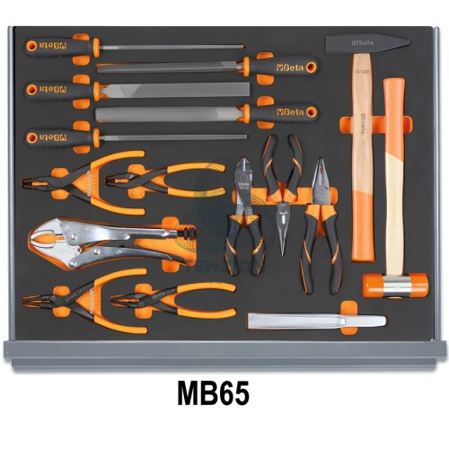 Assortimento 94 Utensili In Vassoio Morbido EVA Per Cassettiera C35 Elettrotecnica