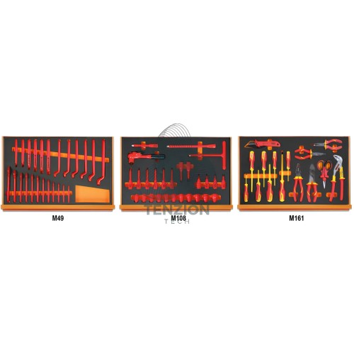 Assortimento 66 Utensili In Vassoio Morbido EVA Elettrotecnica