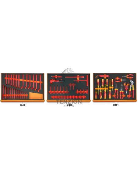 Assortimento 66 Utensili In Vassoio Morbido EVA Elettrotecnica