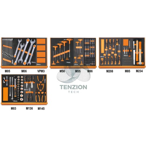 Assortimento 170 Utensili In Vassoio Morbido EVA Autoriparazioni