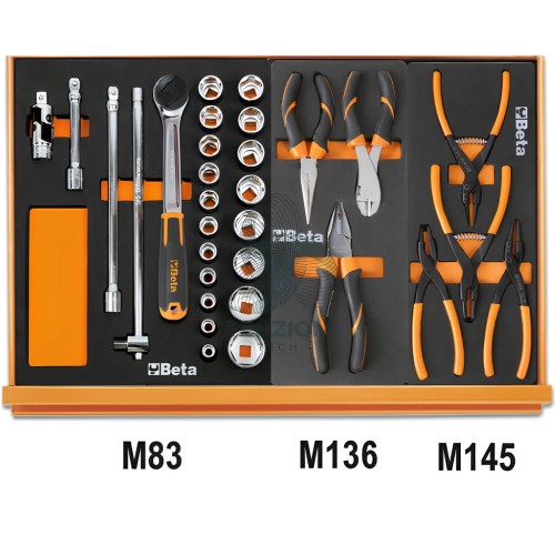 Assortimento 170 Utensili In Vassoio Morbido EVA Autoriparazioni