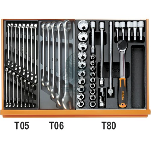 Assortimento 99 Utensili In Termoformato Rigido ABS Autoriparazioni