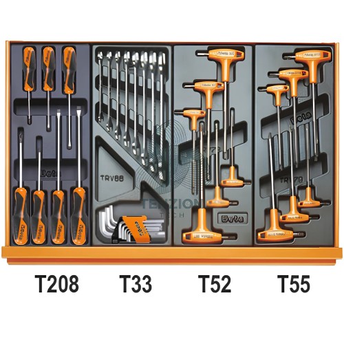 Assortimento 99 Utensili In Termoformato Rigido ABS Autoriparazioni