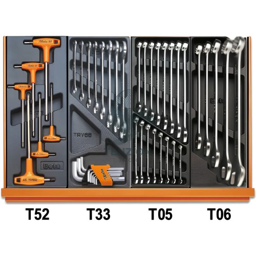 Assortimento 102 Utensili In Termoformato Rigido ABS Autoriparazioni