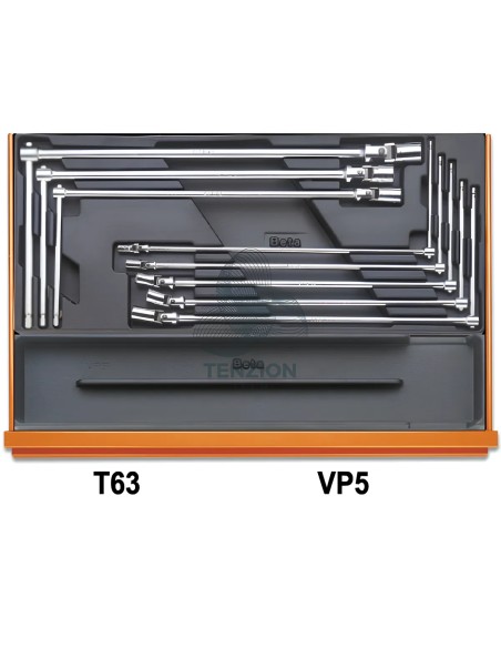Assortimento 102 Utensili In Termoformato Rigido ABS Autoriparazioni