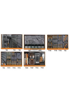Assortimento 153 Utensili In Termoformato Rigido ABS Autoriparazioni