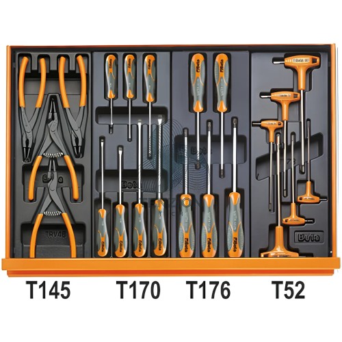 Assortimento 153 Utensili In Termoformato Rigido ABS Autoriparazioni