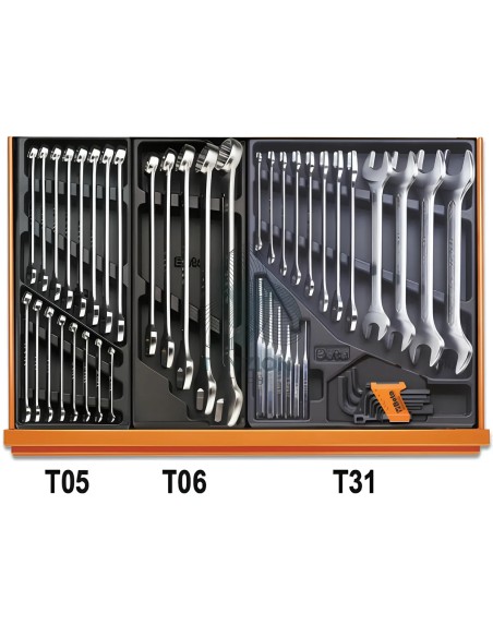 Assortimento 193 Utensili In Termoformato Rigido ABS Autoriparazioni