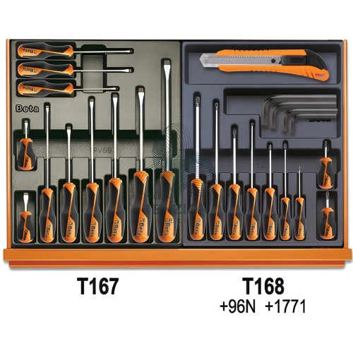Assortimento 193 Utensili In Termoformato Rigido ABS Autoriparazioni