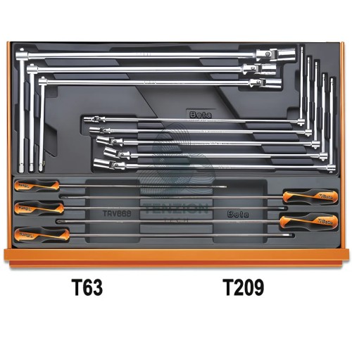 Assortimento 193 Utensili In Termoformato Rigido ABS Autoriparazioni