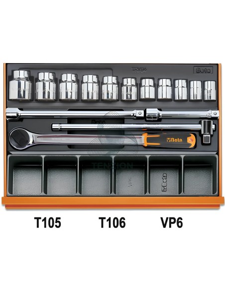 Assortimento 193 Utensili In Termoformato Rigido ABS Autoriparazioni