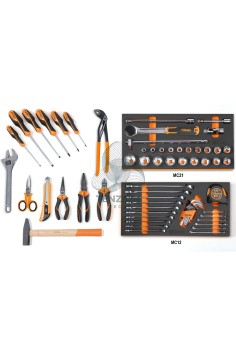 Assortimento 65 Utensili In Vassoio Morbido EVA Per Trolley C41H Universali