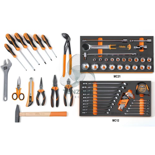 Assortimento 65 Utensili In Vassoio Morbido EVA Per Trolley C41H Universali