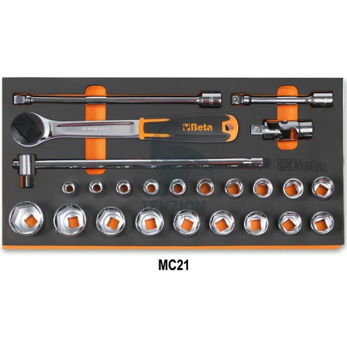 Assortimento 65 Utensili In Vassoio Morbido EVA Per Trolley C41H Universali