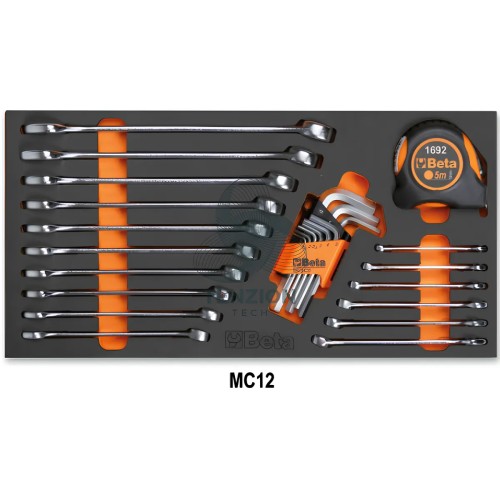Assortimento 65 Utensili In Vassoio Morbido EVA Per Trolley C41H Universali