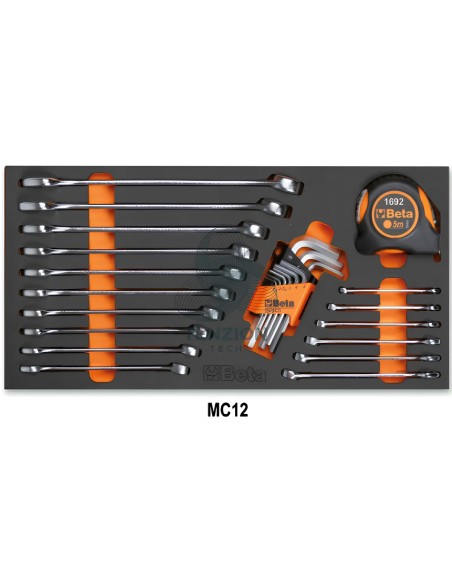 Assortimento 65 Utensili In Vassoio Morbido EVA Per Trolley C41H Universali