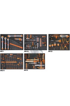 Assortimento 199 Utensili In Vassoio Morbido EVA Universali