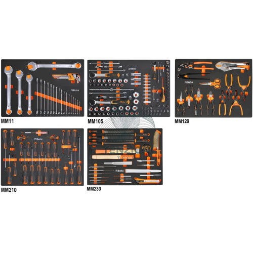 Assortimento 199 Utensili In Vassoio Morbido EVA Universali