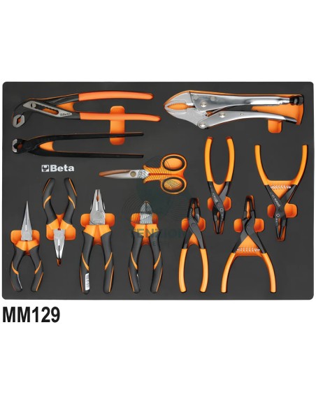 Assortimento 199 Utensili In Vassoio Morbido EVA Universali