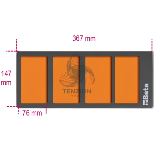 Termoformato Morbido EVA Con 4 Vaschette Portaminuterie