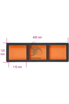 Termoformato Morbido EVA Con 3 Vaschette Portaminuterie Per Cassettiere Fisse C45PRO 2.0