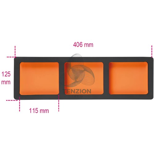 Termoformato Morbido EVA Con 3 Vaschette Portaminuterie Per Cassettiere Fisse C45PRO 2.0