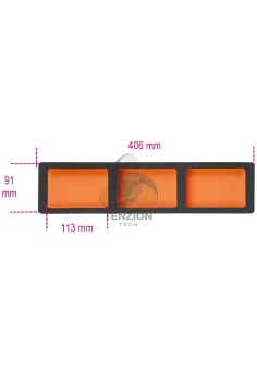 Termoformato Morbido EVA Con 3 Vaschette Portaminuterie Per Cassettiere C45PRO 2.0