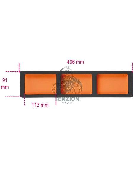 Termoformato Morbido EVA Con 3 Vaschette Portaminuterie Per Cassettiere C45PRO 2.0